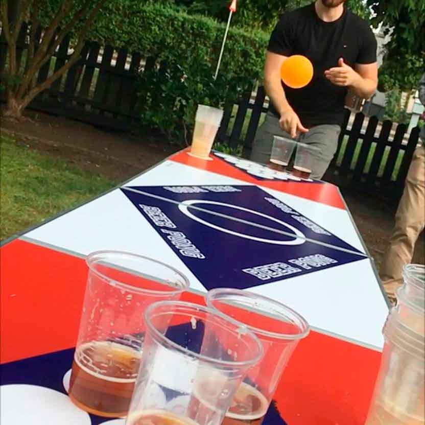 Beerpong bord fest
