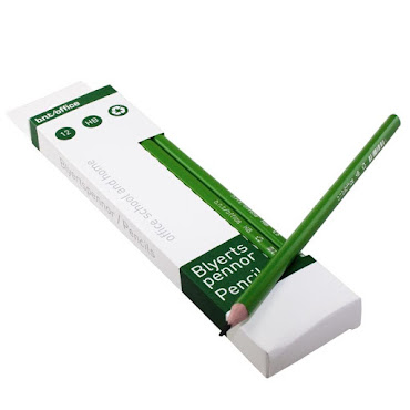 Blyertspennor HB 12-pack Grön
