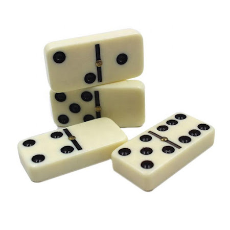 Dominospel - Domino i praktiskt fodral för förvaring