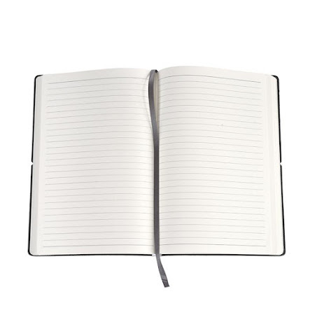 Linjerad anteckningsbok A4 (grå)