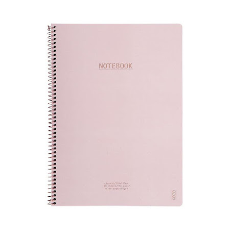 KOZO Classic Anteckningsbok Linjerad A4 (Dusty Pink)