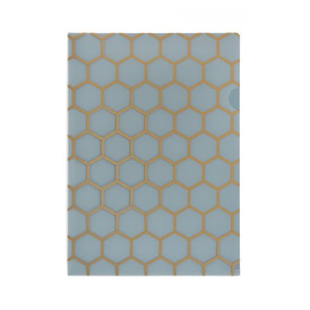 Mapp transparent mönstrad framsida 2 pack (Blue/Grey)