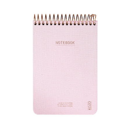KOZO Premium Anteckningsbok Linjerad A6 (Dusty Pink)