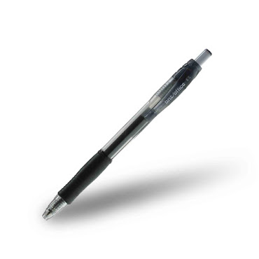 Kulspetspenna med grepp 0,7 mm, Sort
