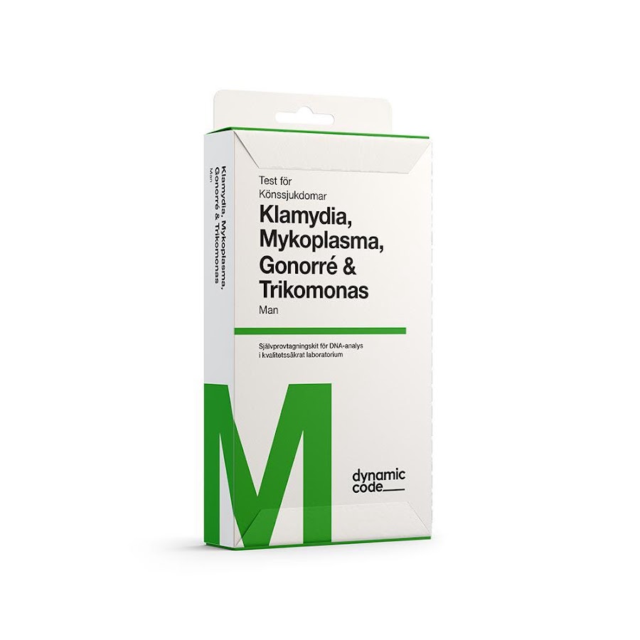 Hemtest Klamydia, Mykoplasma, Gonorré och Trikomonas för män (DNA)