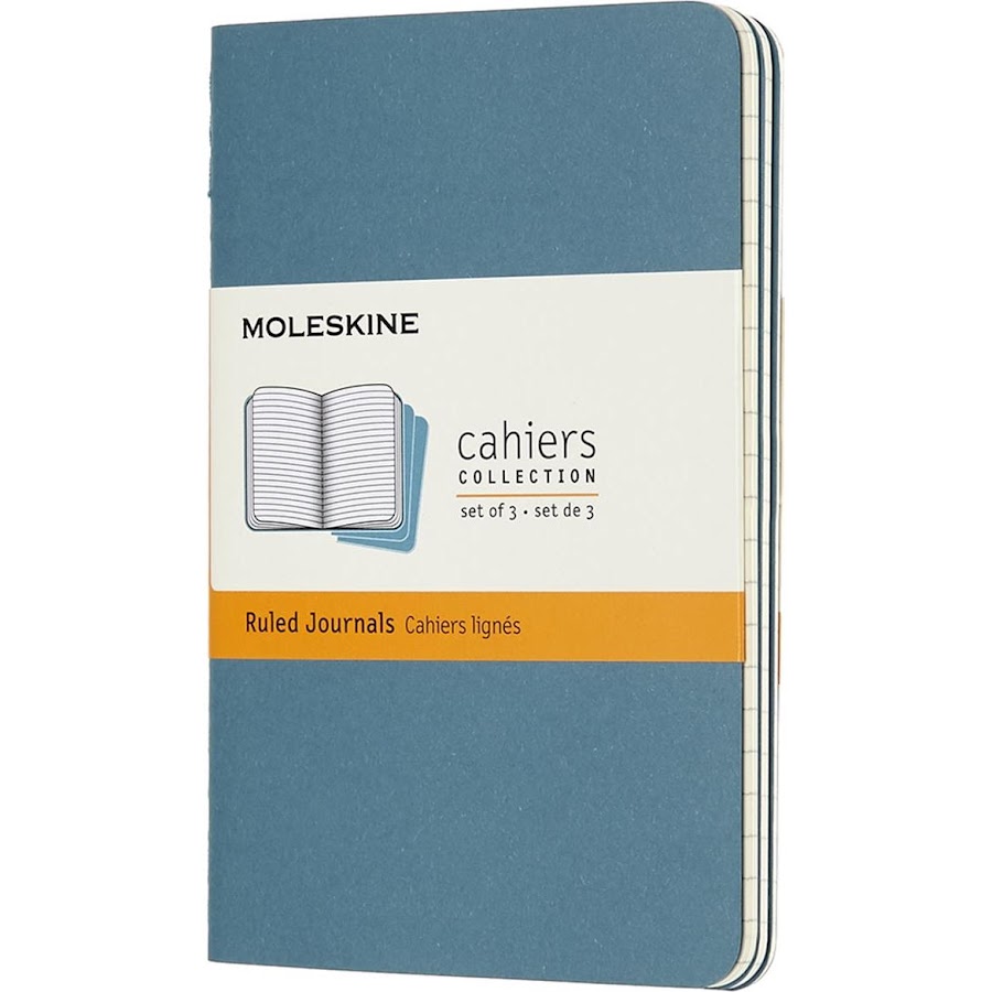 Cahier Journal Large Brisk Blue
