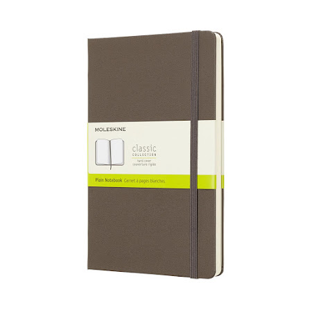Classic Hard Cover Large Plain Brown