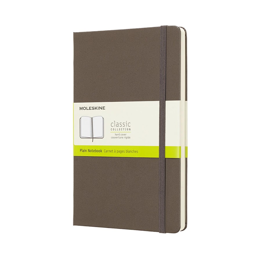 Classic Hard Cover Large Plain Brown
