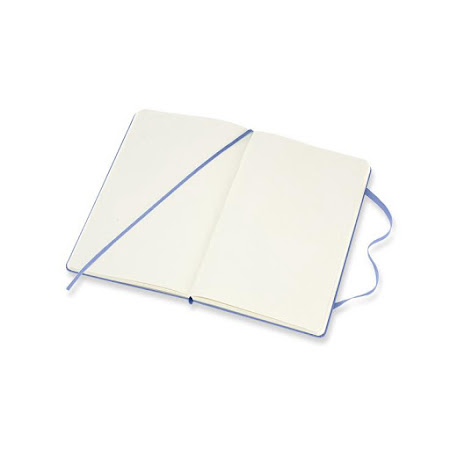 Classic Hard Cover Large Plain Hydrangea Blue