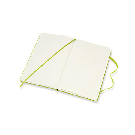 Classic Hard Cover Large Plain Lemon Green