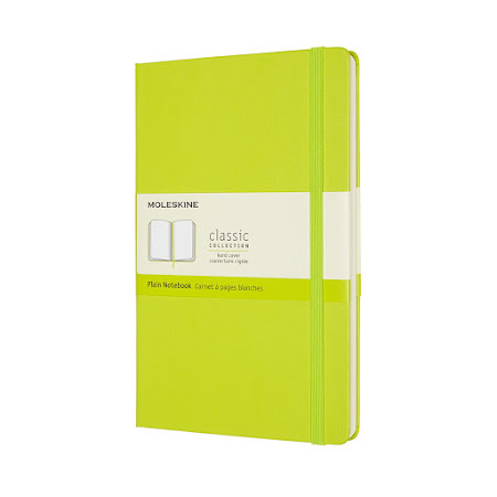 Classic Hard Cover Large Plain Lemon Green