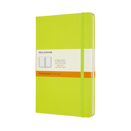 Classic Hard Cover Large Plain Lemon Green