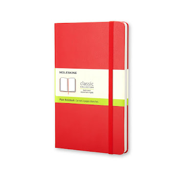 Classic Hard Cover Large Plain Red
