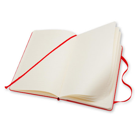 Classic Hard Cover Large Plain Red