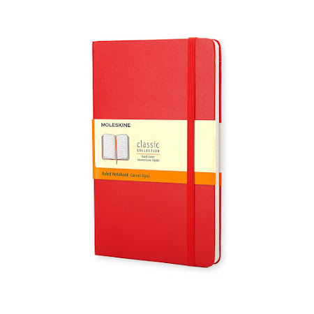 Classic Hard Cover Large Plain Red