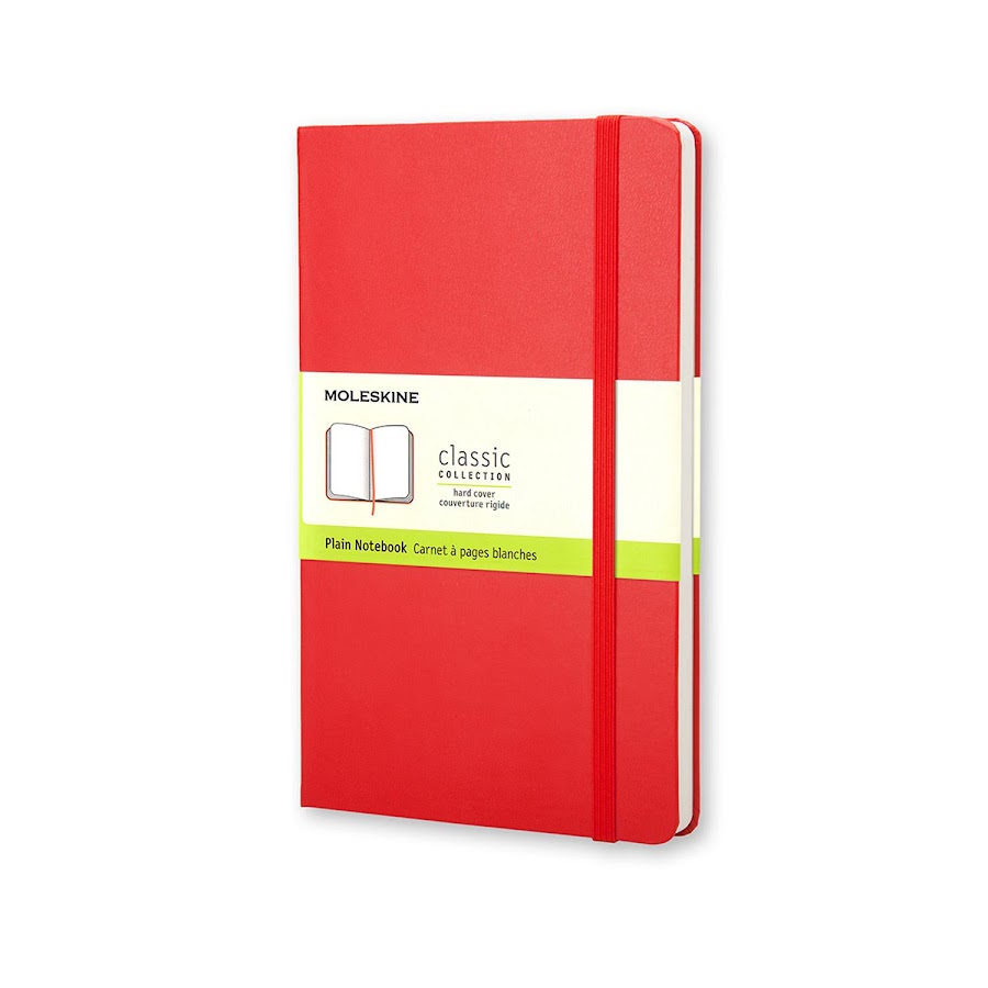 Classic Hard Cover Large Plain Red