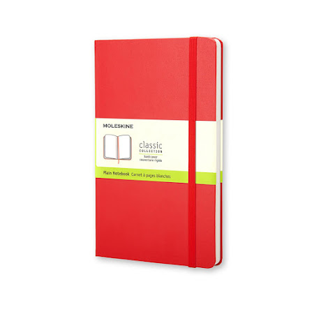 Classic Hard Cover Large Plain Red