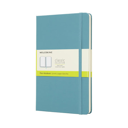 Classic Hard Cover Large Plain Reef Blue