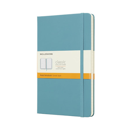 Classic Hard Cover Large Plain Reef Blue