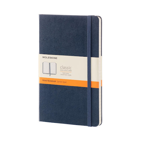 Classic Hard Cover Large Sapphire Blue