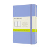 Classic Hard Cover Pocket Plain Hydrangea Blue