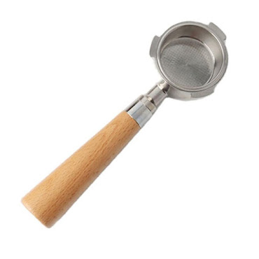 Bottenlöst portafilter 54 mm till Sage med trähandtag