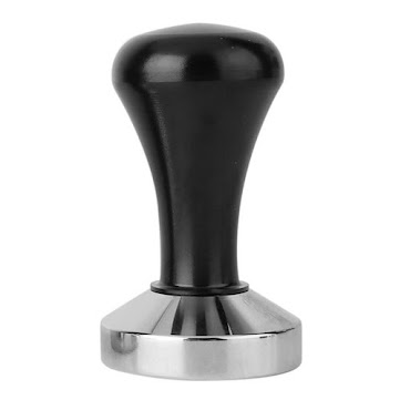 Tamper 53 mm. Stål och svart handtag
